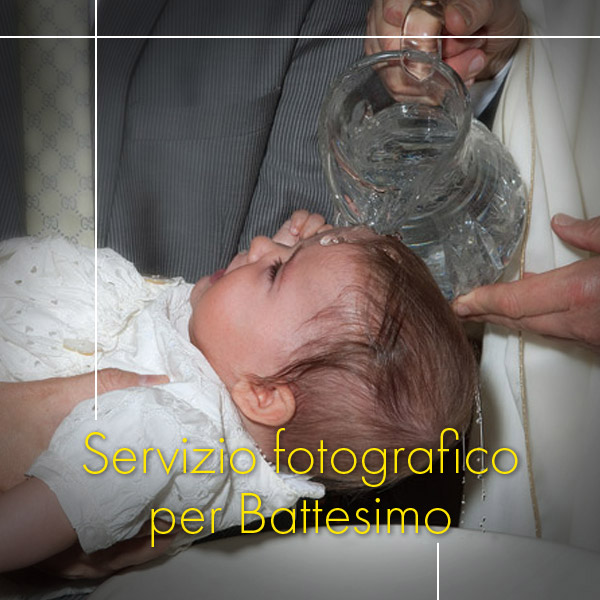 Servizio fotografico per battesimo